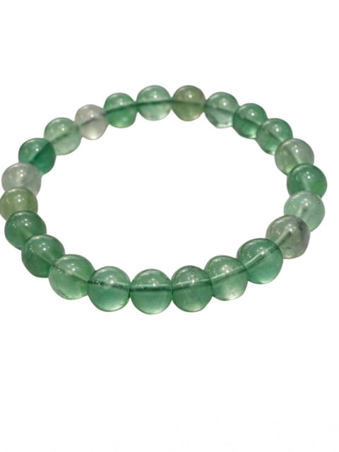 Natural Crystal 8mm Fluorite Bracelet  (Green)