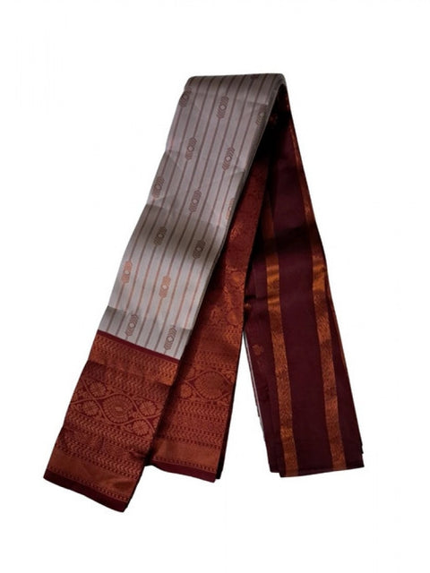 Women's Soft Silk Wooven Saree With Unstitched Blouse 5.5Mtr (Multicolor)