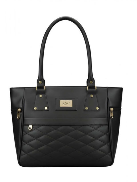 Generic Women's PU Leather Solid Shoulder Zipper Handbag (Black)