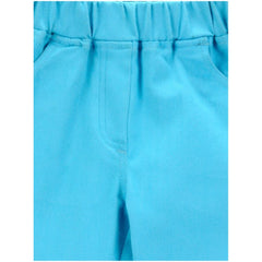 Generic Girl's Denim Solid Elasticated Jeggings cum Jeans (Blue)