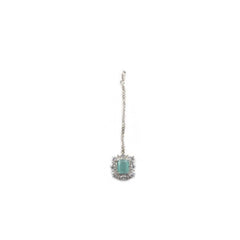 Women's Brass Silver Plated Pendant Set (Mint)