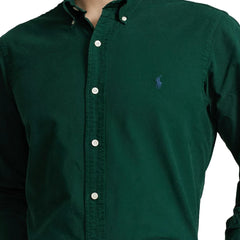 Regular Fit Green Shirt