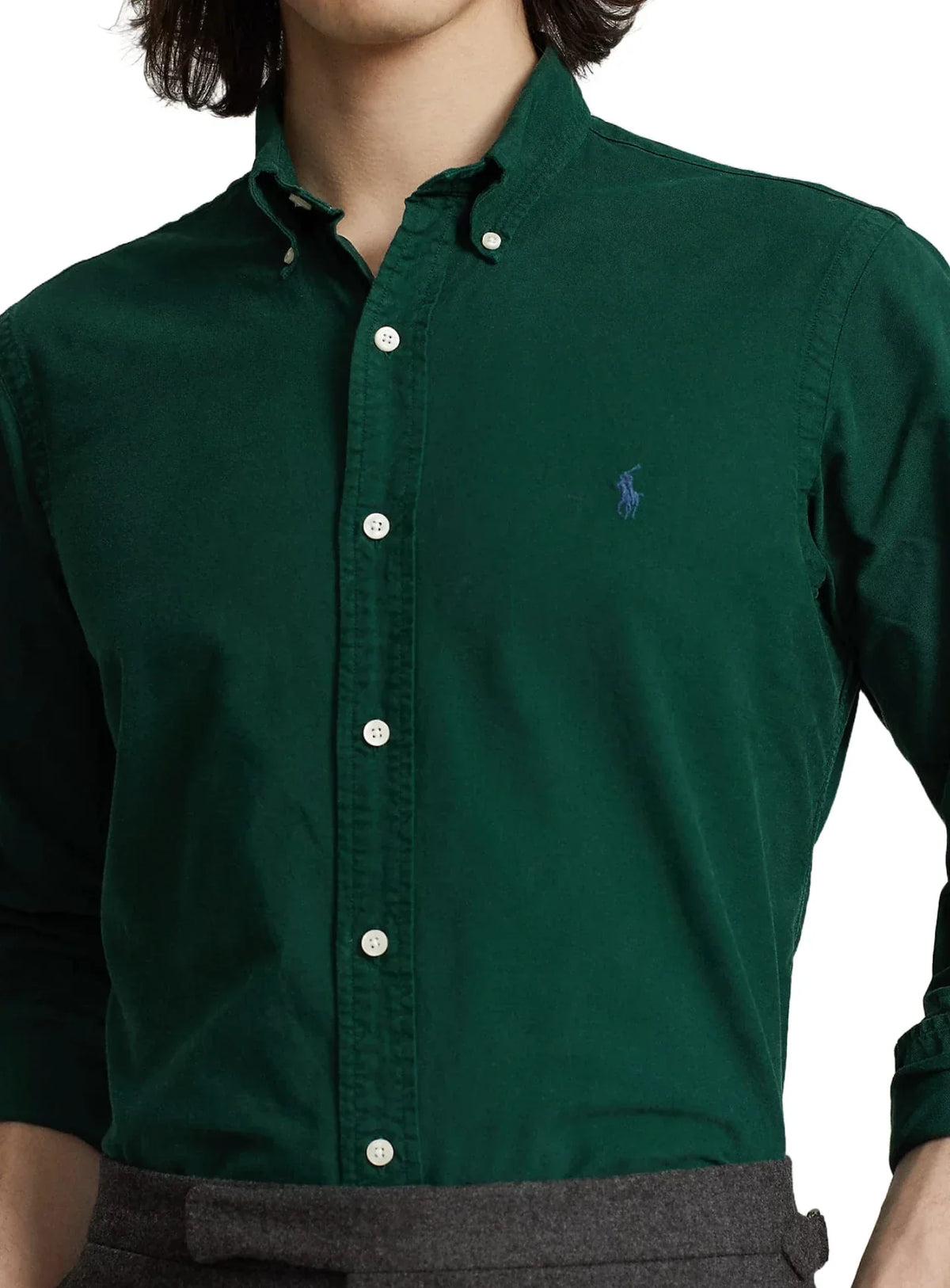 Regular Fit Green Shirt