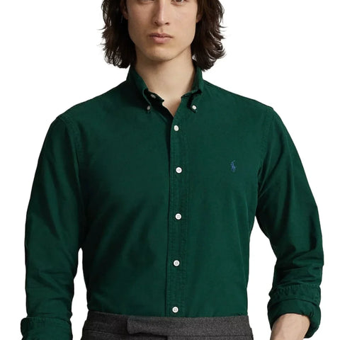 Regular Fit Green Shirt