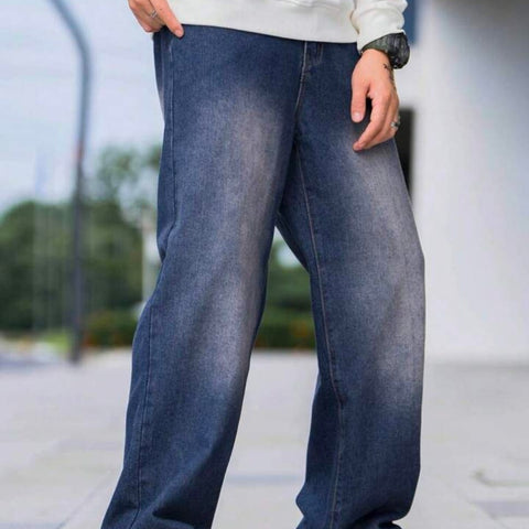 Shaded Loose Fit Jeans
