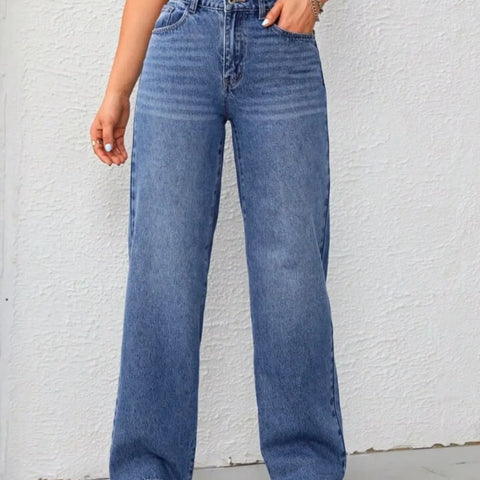Whisker wash jeans