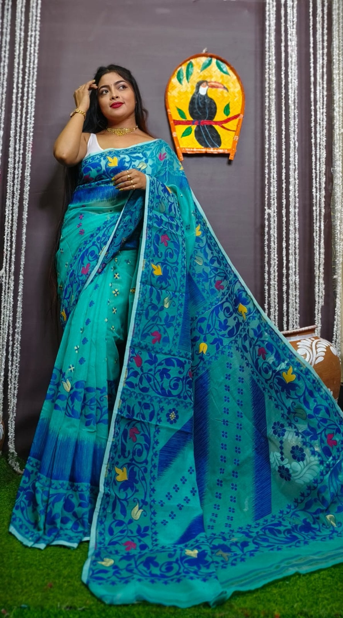 Exclusive pujo special karat ekkat jamdani