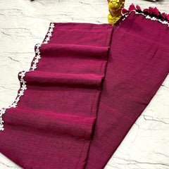 EXCLUSIVE PRIMIUM QUALITY NAYAN TARA LACE COTTON SAREE