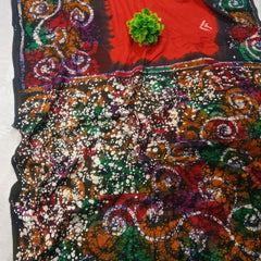 Pure Cotton Handbatick Saree