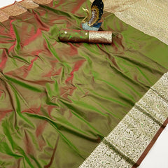 Super soft (premium quality) pure doulton lite weight banarasi Silk