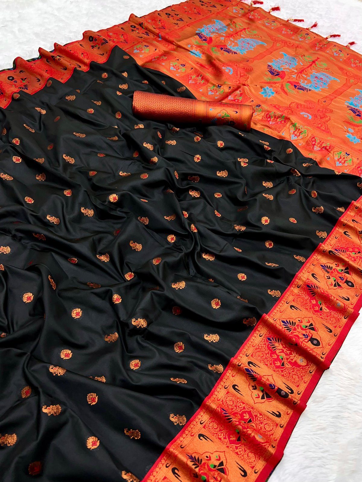 Premium Paithani Silk Party Wear Saree (With Blouse Piece)