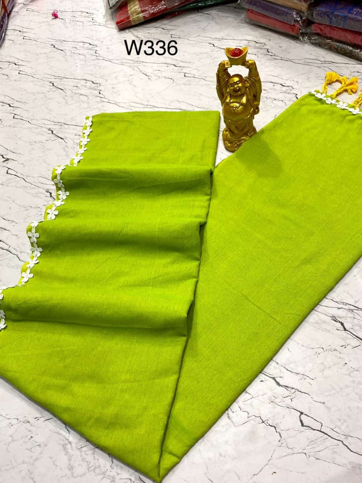 EXCLUSIVE PRIMIUM QUALITY NAYAN TARA LACE COTTON SAREE