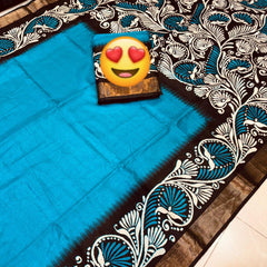 Pure Triple Tone Bishnupuri Swarnachuri Silk saree