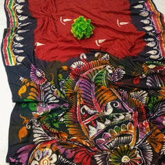 Pure Cotton Handbatick Saree