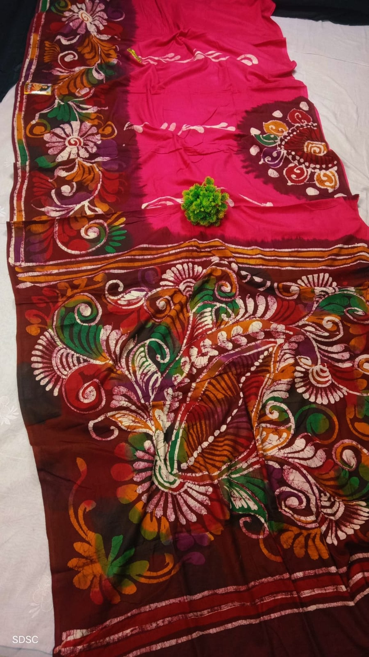 Pure Cotton Handbatick Saree