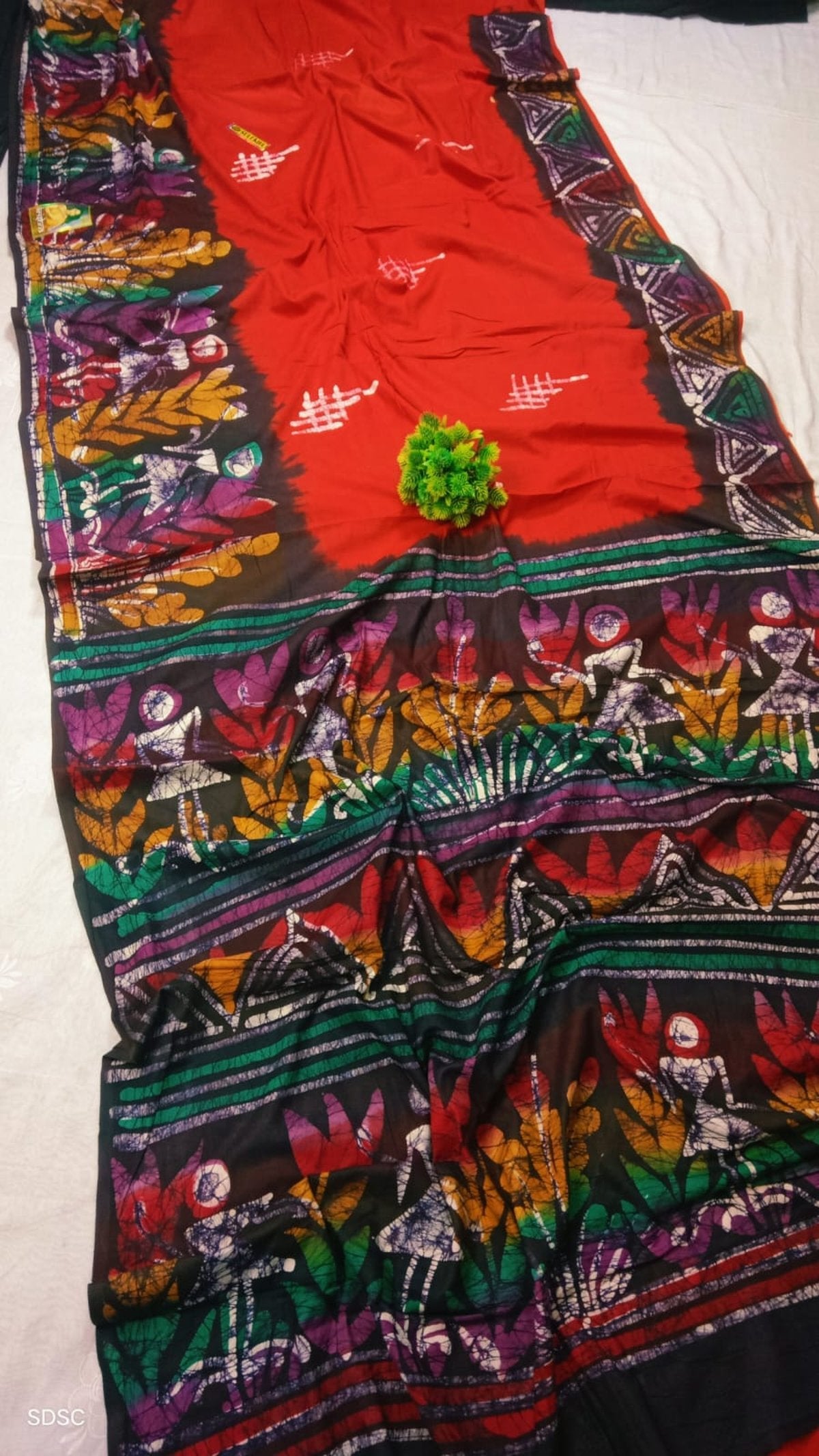Pure Cotton Handbatick Saree