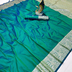 Super soft (premium quality) pure doulton lite weight banarasi Silk