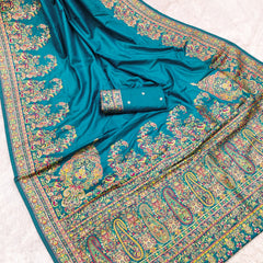 Super soft pure (unique collection) party wear karani pashmina Silk