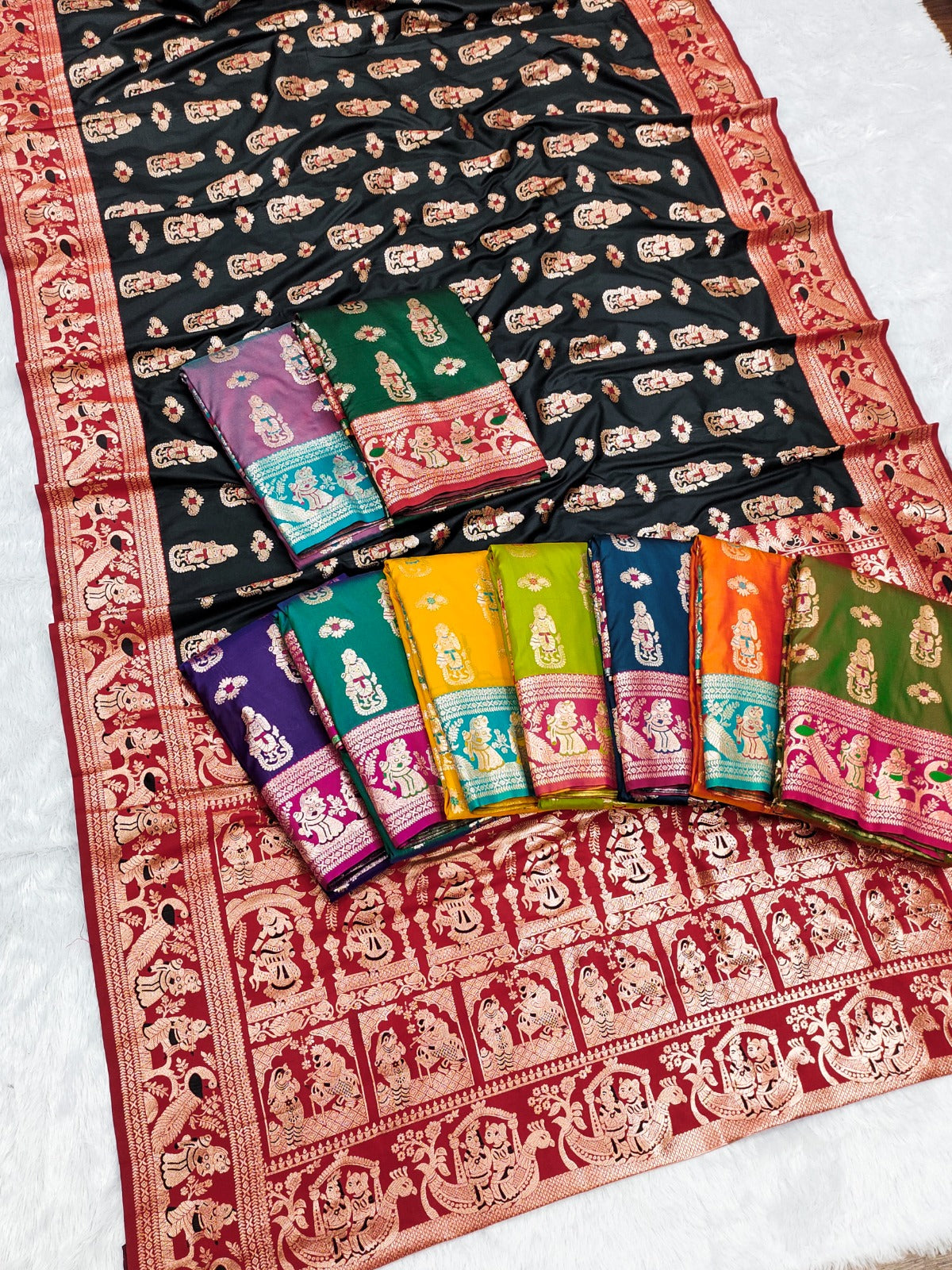 Kota Saree & Cotton Punjabi Matching Couple Combo