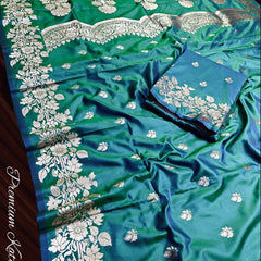 Super soft pure doulton lite weight open border banarasi Silk