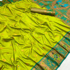 Premium Paithani Silk Party Wear Saree (With Blouse Piece)