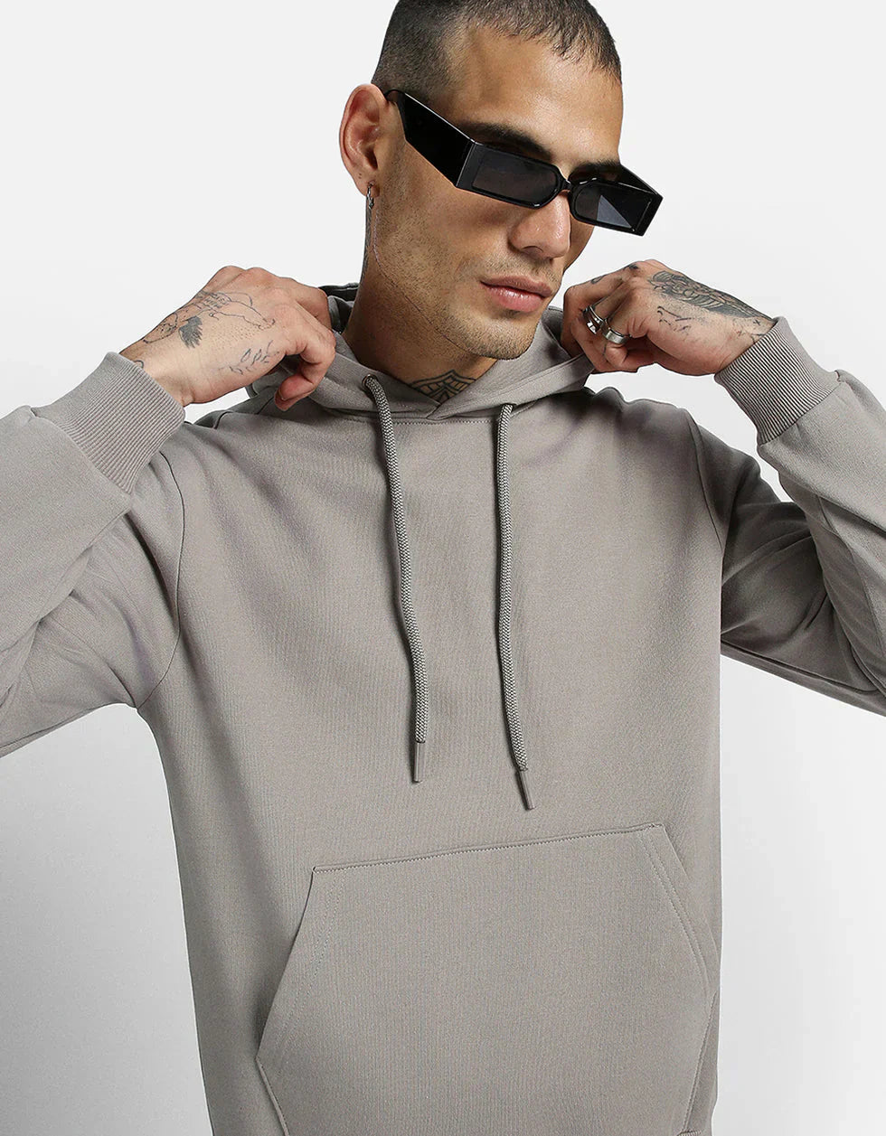 Grey Oversized Hoodie
