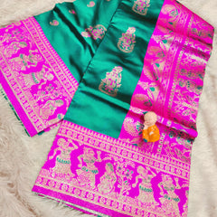 BEAUTIFUL SWARNACHURAM Very soft quality All over golden zari weaving