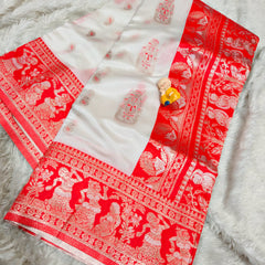 BEAUTIFUL SWARNACHURAM Very soft quality All over golden zari weaving