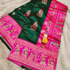 BEAUTIFUL SWARNACHURAM Very soft quality All over golden zari weaving