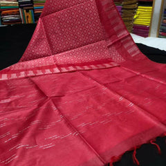 EXCLUSIVE PRIMIUM QUALITY ALL OVER KATHA BAPTA SILK SAREE