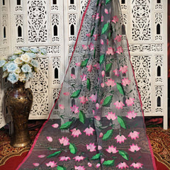 Resham Kota lotus embroidery work