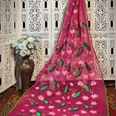 Resham Kota lotus embroidery work