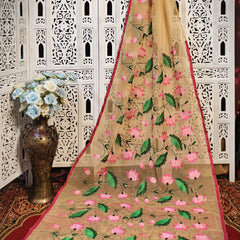 Resham Kota lotus embroidery work
