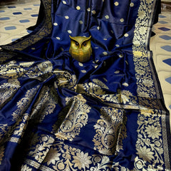 Super soft pure doulton lite weight open border banarasi Silk