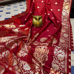 Super soft pure doulton lite weight open border banarasi Silk