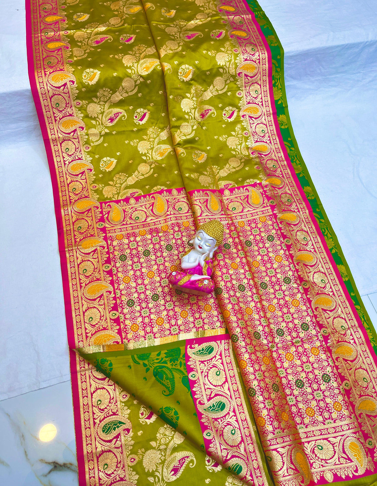 Pure Triple Tone Butter Finish Fandy Jimichu Silk
