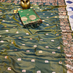 Super soft pure doulton lite weight open border banarasi Silk