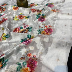 Super soft summer special party wear brasu silk saree