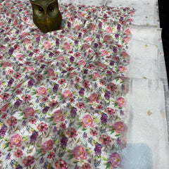 Super soft summer special party wear brasu silk saree