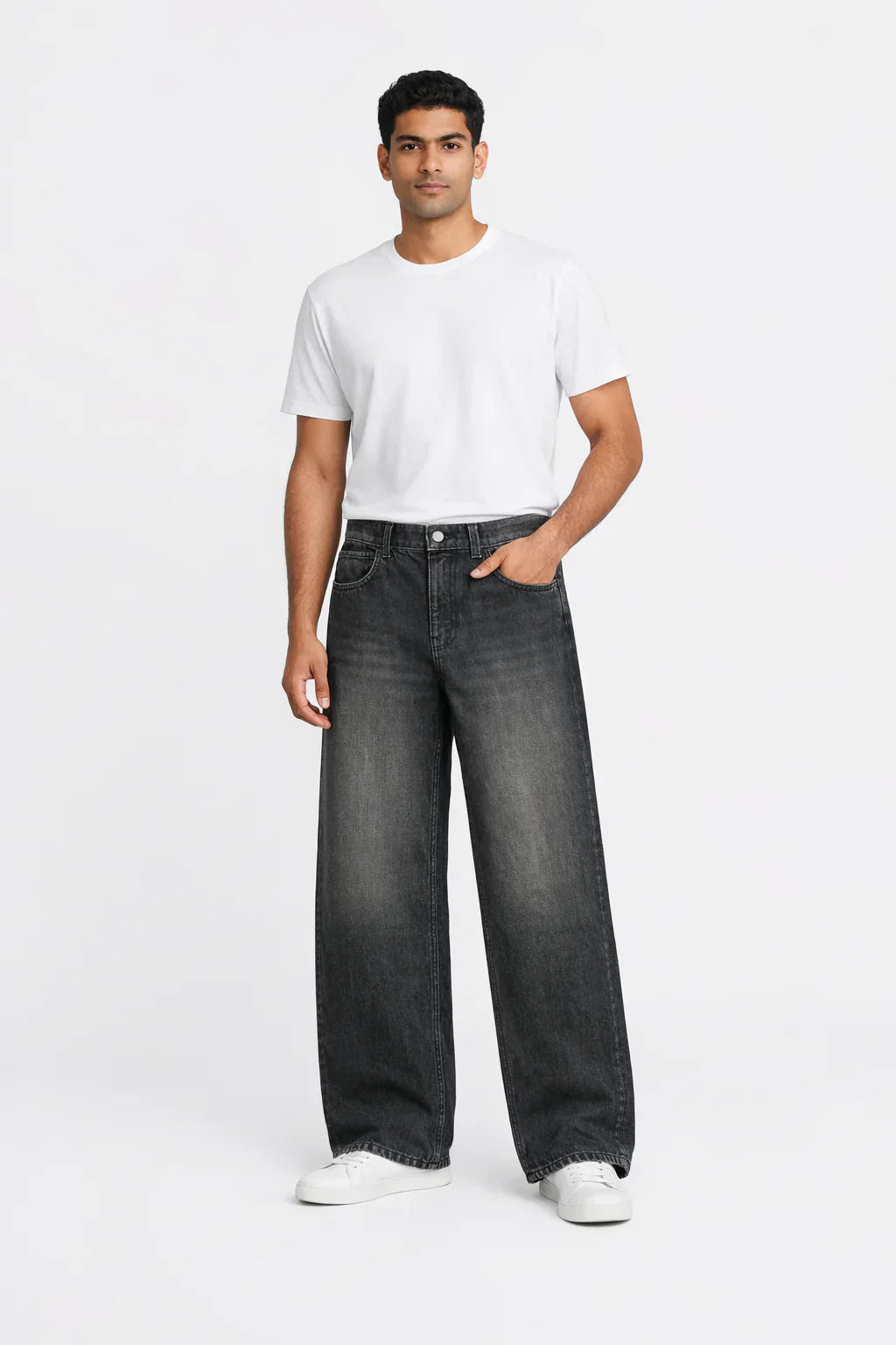Baggy Fit Black Jeans